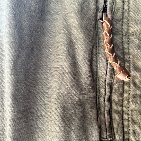 Embroidered Olive Green Military Jacket - Picture 3 of 6